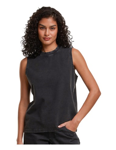 BUI-BY429-Ladies Vintage Washed Sleeveless Tee